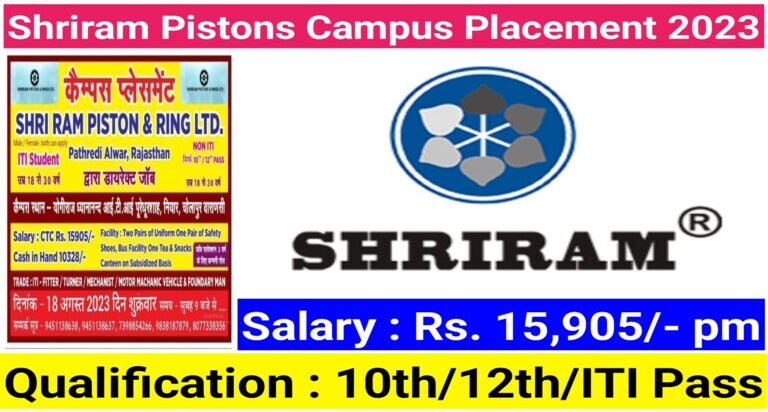 Shriram Pistons & Rings Pvt Ltd Job 2024