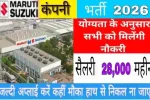 Suzuki Motors Company Job Campus Placement 2026