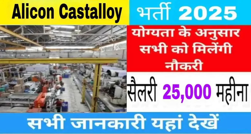 Alicon Castalloy Limited Company Job Opportunity 2025