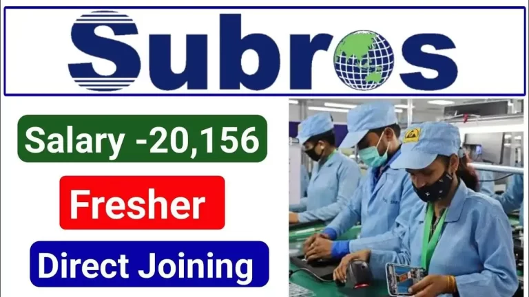 Subros Limited Company Job Campus Placement 2025