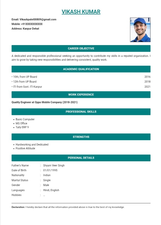 1000402869 Free Resume Maker / CV Builder Online